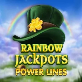 Rainbow Jackpots Power Lines slot logo by Red Tiger Gaming at High Fly Bet Casino
