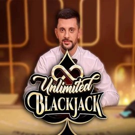 Unlimited Blackjack logo by Ezugi at High Fly Bet Casino